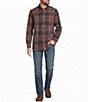 L.L.Bean Scotch Plaid Flannel Long Sleeve Woven Shirt - Image 3