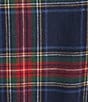 L.L.Bean Scotch Plaid Flannel Robe, Color:Navy Stewart - Image 3