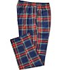 L.L.Bean Scotch Plaid Flannel Sleep Pants, Color:Navy Stewart - Image 1