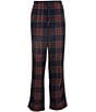 L.L.Bean Scotch Plaid Flannel Sleep Pants, Color:Navy Stewart - Image 2