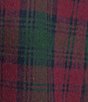 L.L.Bean Scotch Plaid Long Sleeve Notch Collar Holiday Flannel Pajama Set - Image 3