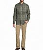 L.L.Bean Scotch Small Plaid Flannel Long Sleeve Woven Shirt - Image 3