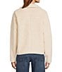L.L.Bean Sherpa Fleece Stand Collar Long Sleeve Snap-Front Cozy Jacket, Color:Natural - Image 3