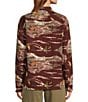 L.L.Bean Signature Camp Flannel Long Sleeve Shirt, Color:Currant Print - Image 2
