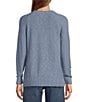 L.L.Bean Soft Texture Cotton Slub Roll Neck Long Sleeve Midweight Pullover, Color:Soft Indigo - Image 2