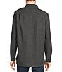 Color:Charcoal Grey Heather - Image 2 - Solid Chamois Long Sleeve Woven Shirt