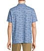 L.L.Bean Stonecoast Performance Seashell Print Short Sleeve Woven Shirt, Color:Delta Blue Shells - Image 2