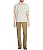 L.L.Bean Stonecoast Scenic Print Performance Short Sleeve Woven Shirt, Color:Sailcloth Scenic - Image 3