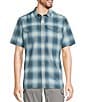 Color:Rangeley Blue/Marine Blue - Image 1 - SunSmart® Cool Weave Short Sleeve Shirt