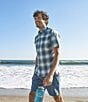 Color:Rangeley Blue/Marine Blue - Image 6 - SunSmart® Cool Weave Short Sleeve Shirt