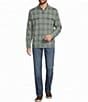 L.L.Bean Sunwashed Textured Plaid Long Sleeve Woven Shirt - Image 3