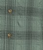 L.L.Bean Sunwashed Textured Plaid Long Sleeve Woven Shirt - Image 4