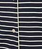 Color:Classic Navy/Cream Stripe - Image 3 - Super-Soft Shrink-Free Button Front Striped Nightshirt
