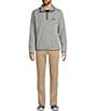 L.L.Bean Sweater Fleece Pullover, Color:Grey Heather - Image 3