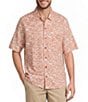 L.L.Bean Tropics Allover Print Short Sleeve Woven Shirt - Image 1
