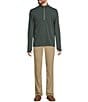 L.L.Bean VentureStretch Ottoman-Rib Quarter-Zip Pullover, Color:Shadow Green - Image 3