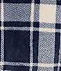 L.L.Bean Wicked Plush Plaid Robe, Color:Classic Navy Plaid - Image 3
