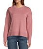 L.L.Bean Wicked Soft Cotton Cashmere Crew Neck Sweater, Color:Washed Orchid - Image 1