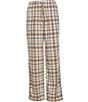 L.L.Bean Window Plaid Flannel Sleep Pants, Color:Bean of Freeport Natural - Image 2