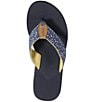 Color:Bright Mariner/Ditzy Gingham - Image 5 - Classic Maine Isle Ditzy Floral Flip-Flops