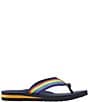 Color:Rainbow Stripe/Indigo Ink - Image 2 - Women's Classic Maine Isle Rainbow Stripe Flip Flops