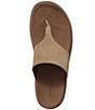 Color:Honey Brown - Image 5 - Women's Go-Anywhere Nubuck Leather Flip Flops