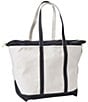 L.L.Bean Zip Top Boat and Tote® Bag, Color:Black Trim - Image 2