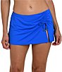 La Blanca Island Goddess Adjustable Tunnel Side Slit Skirted Swim Bottom - Image 1