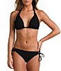 La Blanca Island Goddess Loop Side Tie Hipster Swim Bottom, Color:Black - Image 3