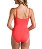 La Blanca Island Goddess One Piece Swimsuit, Color:Guava - Image 2