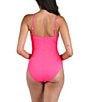 La Blanca Island Goddess One Piece Swimsuit, Color:Bright Pink - Image 2