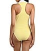 La Blanca Prep & Paddle V-Collared Racerback One Piece Swimsuit - Image 2