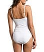 Color:White - Image 2 - Saltwater Novelty Crochet Square Neck Tummy Control One Piece Swimsuit