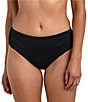 La Blanca Solid Mid Waist Bikini Swim Bottom - Image 1