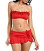 La Blanca Solid Ruffle Bandeau Bikini Top - Image 3