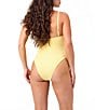 La Porte Jacquard Sport Scoop One Piece Swimsuit, Color:Sunshine - Image 2