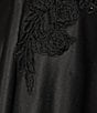 Color:Black - Image 4 - Lace Illusion Bodice Satin Ball Gown