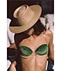 Lack of Color Palma Raffia Boater Hat, Color:Natural - Image 2
