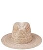 Lack of Color Palma Raffia Fedora Hat, Color:Natural - Image 2