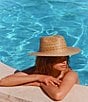Lack of Color Palma Raffia Fedora Hat, Color:Natural - Image 3