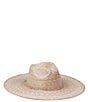 Color:Natural - Image 1 - Palma Wide Fedora Hat