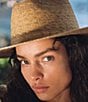 Lack of Color Palma Wide Fedora Hat, Color:Natural - Image 6