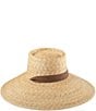 Color:Natural/Chocolate - Image 1 - Paloma Sun Straw Hat
