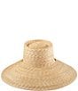 Color:Natural/Chocolate - Image 3 - Paloma Sun Straw Hat