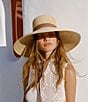 Color:Natural/Chocolate - Image 4 - Paloma Sun Straw Hat