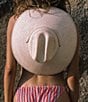 Color:White - Image 4 - The Vista Raffia Straw Sun Hat