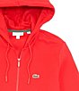 Color:Red - Image 2 - Big & Tall Full-Zip Brushed Fleece Hoodie
