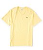 Color:Napolitan Yellow - Image 1 - Big & Tall Pima Cotton Short-Sleeve V-Neck Tee
