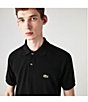 Color:Black - Image 2 - Big & Tall Solid Pique Short-Sleeve Polo Shirt
