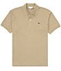 Color:Lion - Image 1 - Big & Tall Solid Pique Short Sleeve Polo Shirt